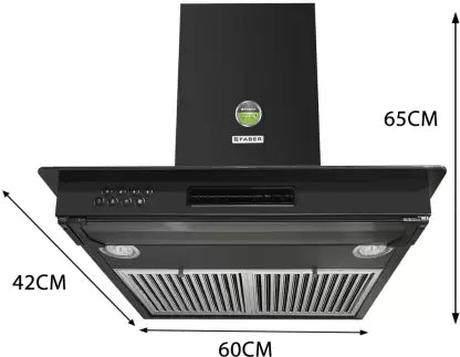 FABER HOOD 3N1 AEROSTATION GLAMOUR PRO 3D BK FT 60 Wall Mounted Chimney (Black 1095 CMH)(OPEN BOX) FABER HOOD 3N1 AEROSTATION GLAMOUR PRO 3D BK FT 60 Wall Mounted Chimney (Black 1095 CMH)(OPEN BOX)